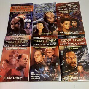 Star Trek Deep Space Nine VTG 90's Paperback Books 13-15,17,19,20